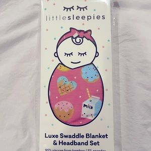 Little sleepies swaddle blanket
